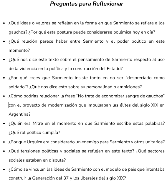 sarmiento actividades 