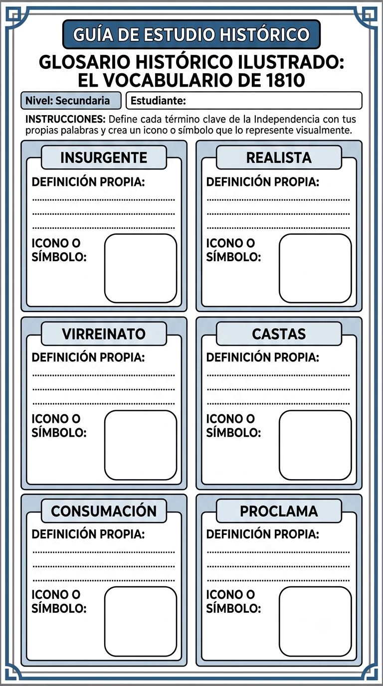 actividades de la independencia de méxico para imprimir 9