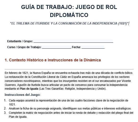 Actividades de la Independencia de México para Imprimir 